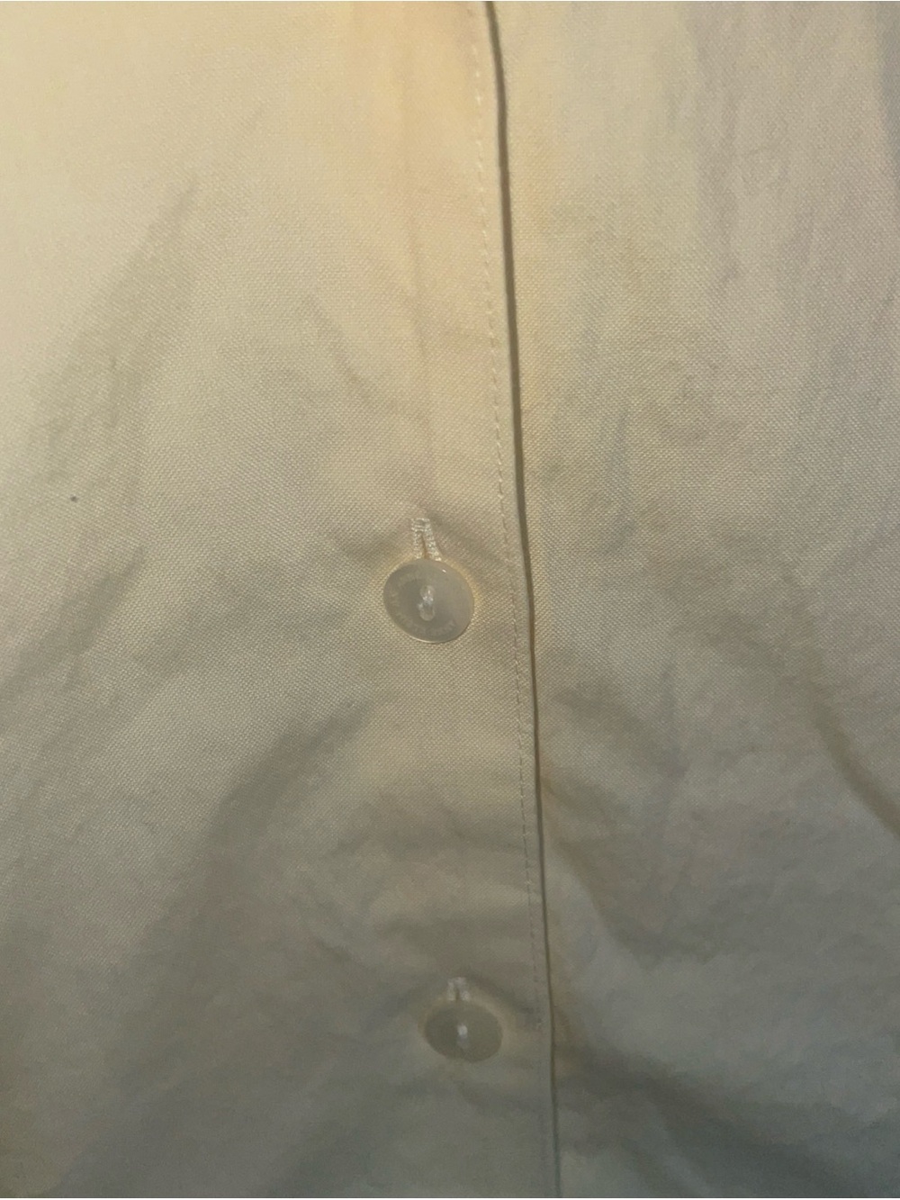 Anne Klein Soft Yellow Button-Up Shirt - Picture 5 of 6